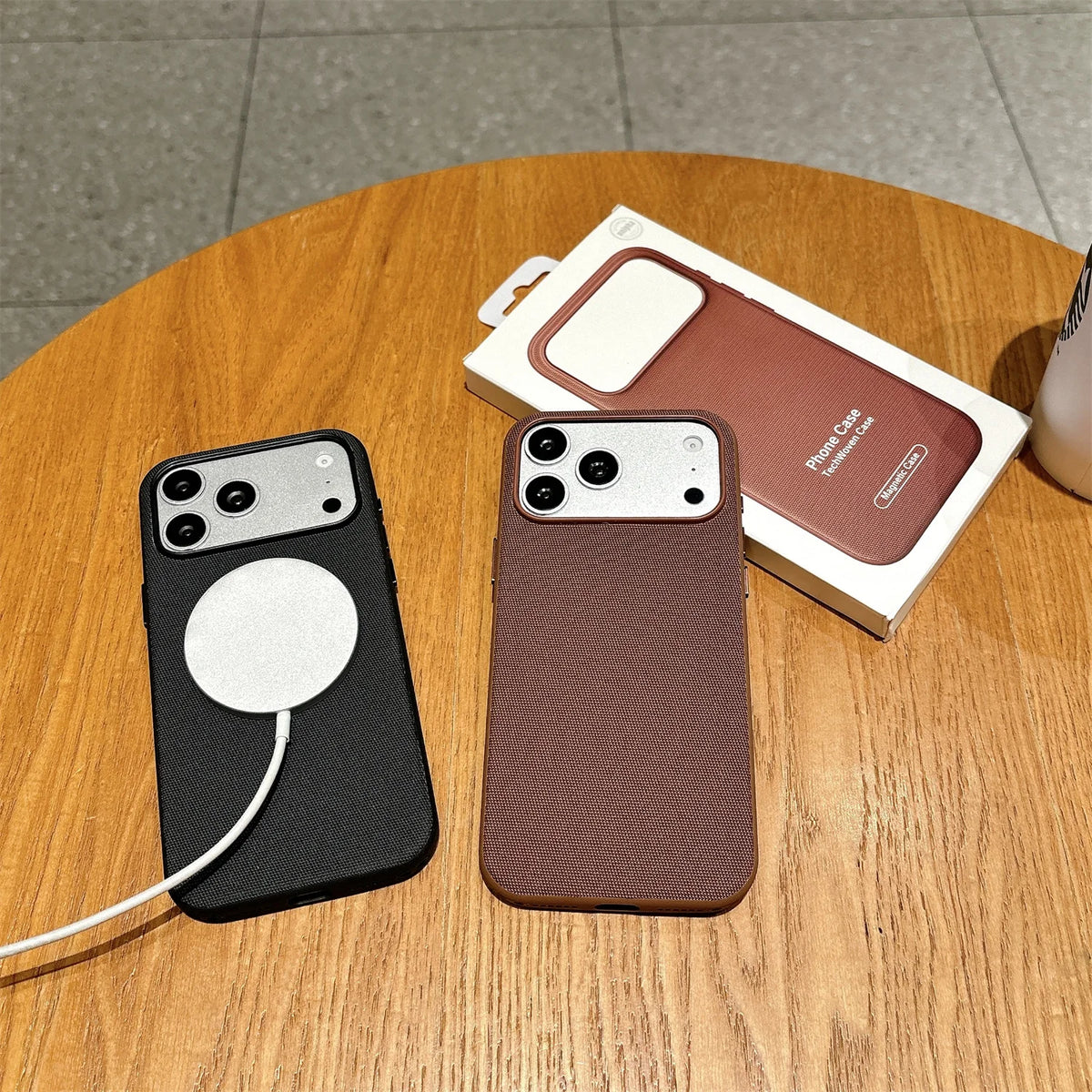Original Tech Woven for Magsafe Case for Iphone 18 17 16 15 Plus 14 13 12 11 Pro Max TechWoven Magnetic Wireless Charging Cover