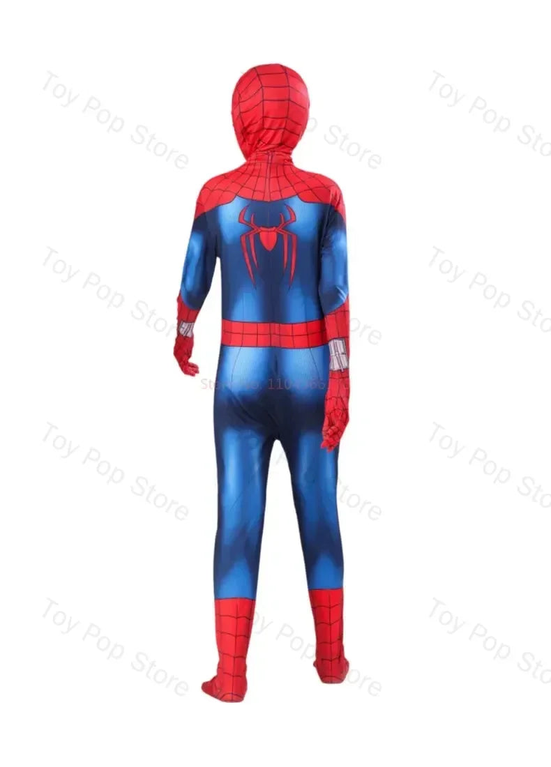 Popular Web Slinger Superhero Zentai Suit Full Coverage Cosplay Bodysuit Halloween Themed Outfit Collectible Attire for Holiday