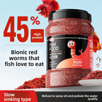PAINTPET Bio-Mimetic Bloodworm Fish Food, Slow Sinking Protein Pellets for Tropical Fish, Universal Diet for Guppy, Tetra, Betta
