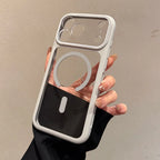 Transparent Defender For Magsafe Case for iPhone 18 17 16 15 14 13 Pro Max Camera AI Touch Control Wireless Charge Acrylic Cover