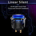 Qanba Gravity KS Mechanical Shafts Silent Pushbutton 24mm/30mm Arcade Button Snap-in (Boxed)