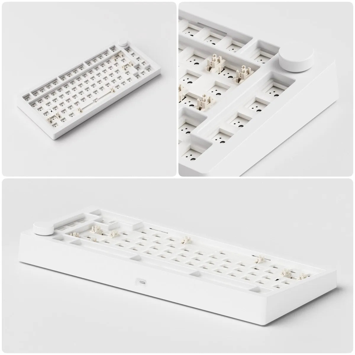 Akko MonsGeek M1 V5 Tri-mode Mechanical Keyboard Barebone Kit VIA 75% 3/5 Pins Customized Hot Swap RGB Rapid Disassemble Gasket