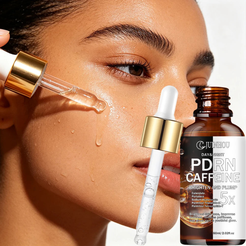 JUINHOU PDRN Caffeine Facial Serum Brightening Soothing Reduce Puffiness Makes Skin Look Plump And Vibrant Suitable For Everyone