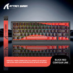 ATTACK SHARK X68HE X68Pro He Magnetic Mechanical Keyboard for Pro Gaming 0.01mm Rapid Trigg 8000Hz SOCD/Rs 0.125ms 128K Rate