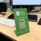 Nfc 215 programmable QR code Google Review Card NFC station table NFC Google Reviews display bending card standing brand bracket