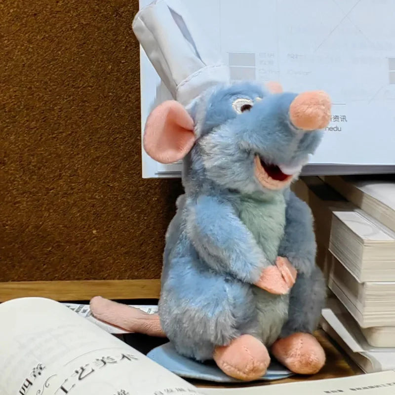 Anime Ratatouille Chef Remy Magnetic Plush Toy Room Decora Doll Kid Shoulder Plush Doll Decoration Headband Toys Birthday Gifts