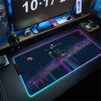Alfombrilla de escritorio grande para teclado PC gamer XXL 900x400 RGB Alienware, alfombrilla de ratón gaming LED, accesorios de ordenador, Tapis De Souris Mousepads