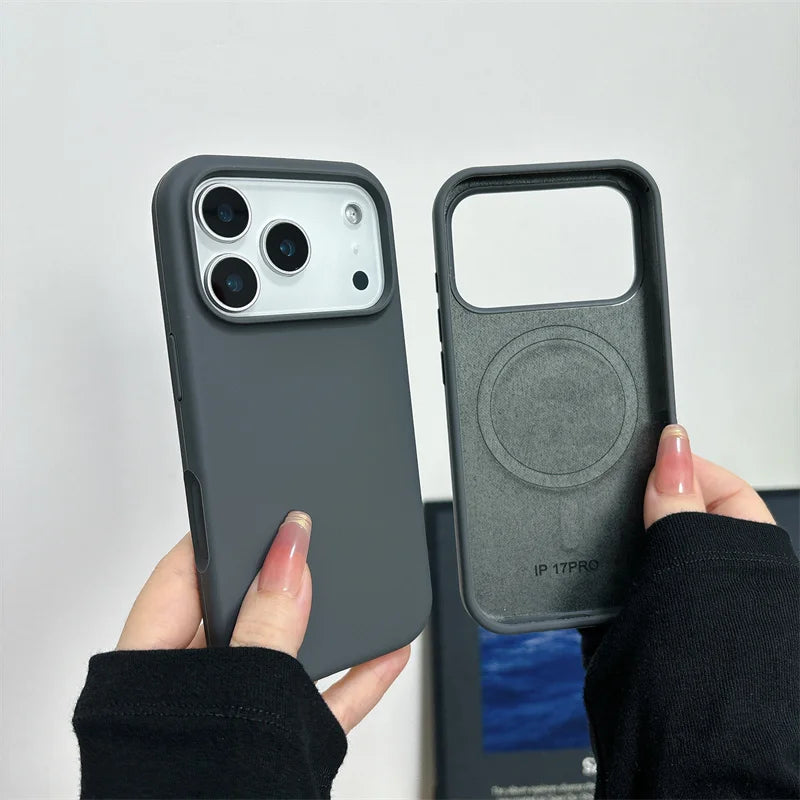 Magnetic Liquid Silicone Case for iPhone 17 Series MagSafe Shockproof Cover