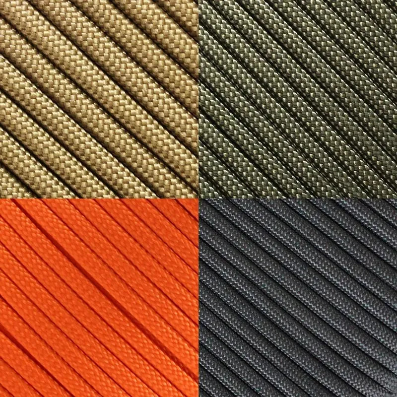 7-Cores 550 Paracord Rope 5 15 30 M Dia.4mm Cord For Outdoor Camping Survival Lanyard Parachute Hiking Tent Accessories