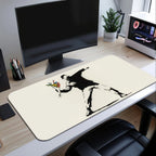 Graffiti Art Banksy S Mouse Pad Large Desk Mat Keyboard Ergonomic Office Rubber Game PC Non-slip Anti-fray Home Custom Best Pric