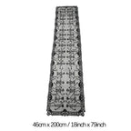 Halloween Table Runner Tablecloth Spider Web Halloween Black Fireplace Mantel Cover for Home Party Halloween Decoration