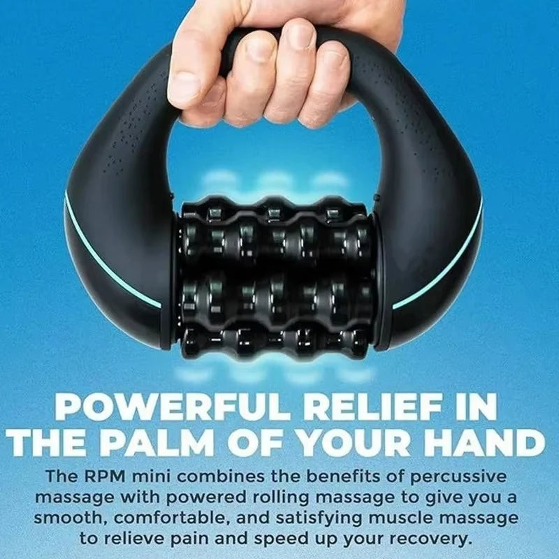 Electirc Massage Roller Rechargeable 3-Speed Massager Percussive Therapy for Whole Body Relief Deep Tissue & Muscle Recovery
