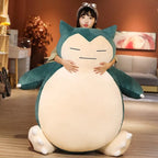30/200cm Huge Pokemon Snorlax Anime Plush Toys Big Pokémon Plushie Kawaii Semi-finished Leather Holster Pillow Gift for Children