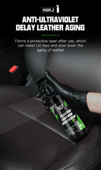 Car Plastic Leather Restorer Spray Polish Cleaner Coating Agent  Back To Black More Gloss Car Cleaning Products S3