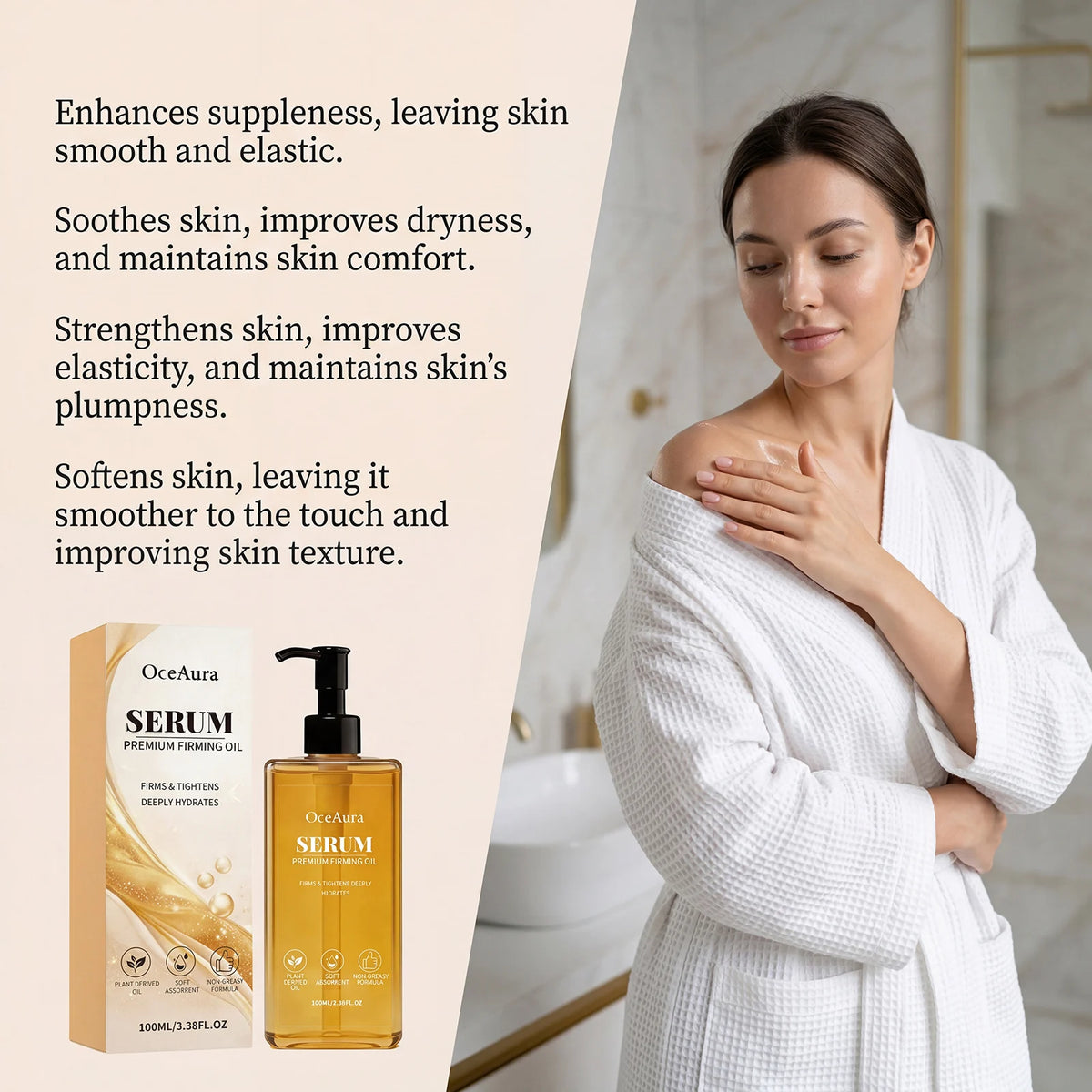 Premium Lifting Firming Body Oil Fast Absorb Nourishing Tighten Elasticity Boost Smooth Skin Care Anti-Sagging Massage Body Oil