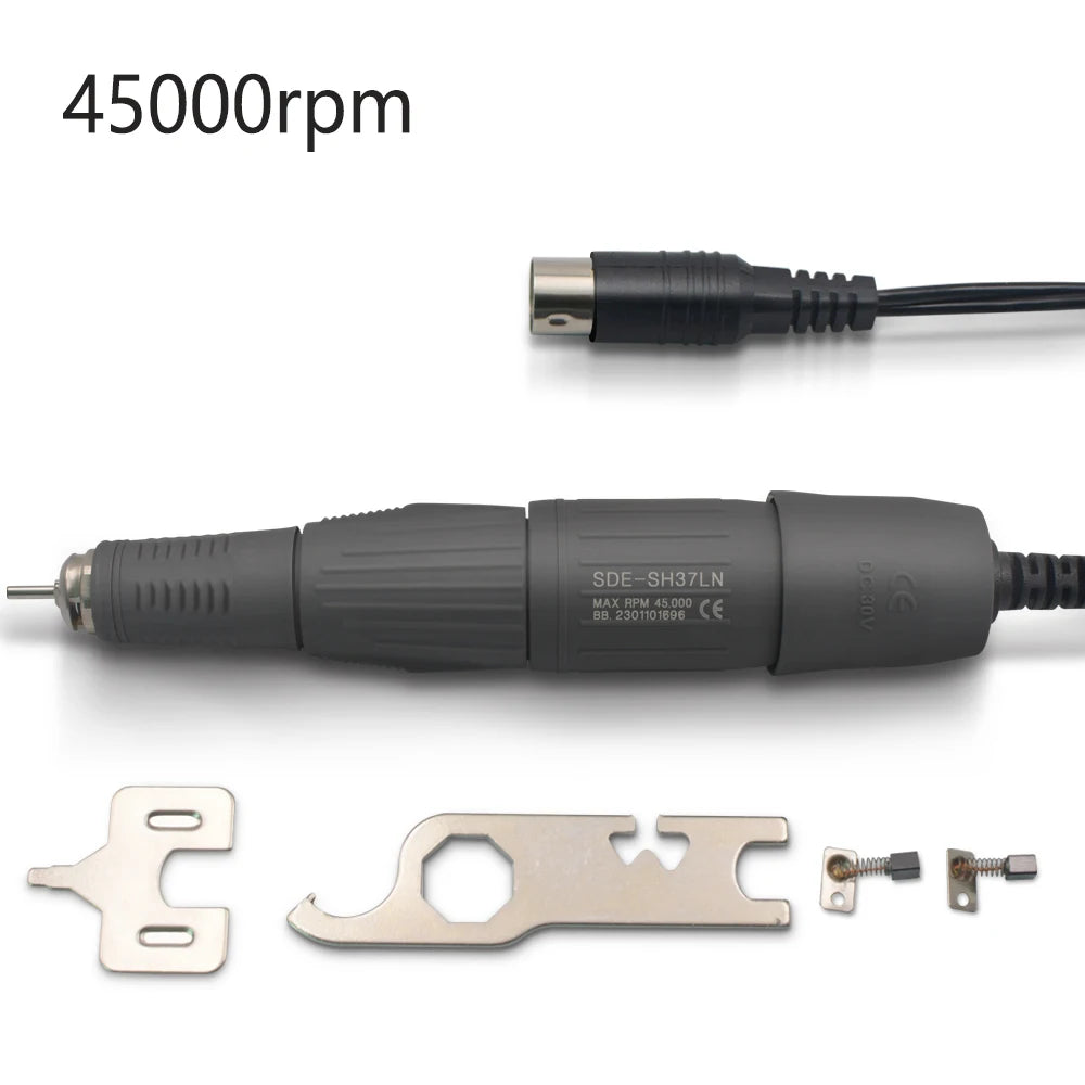 45000 & 35000 RPM Electric Professional Nail Sander Drill Pen Micromotor Polishing Machine Handpiece 2.35mm