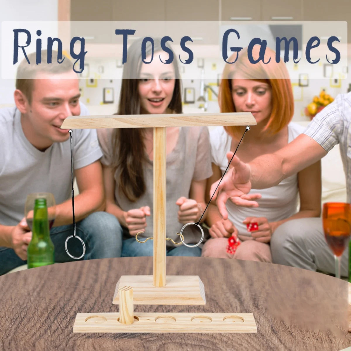 Table Top Mini Bowling Game Wooden Board Arcade Shooting Office Desk Stress Relief Finger Toys Fun Gifts for Men Women Kids