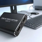 New 4K HDMI-Compatible USB 3.0 Video Capture Card 1080P 60FPS 60Hz Video Recorder Grabber for OBS Capturing Game Card Live Streaming