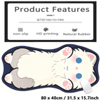 Extremely Gaming Mouse Pad Laptop Pad Oversized Office Desk Mat Dark Wind Non-Slip Lock Edge Thickened Soft Mats