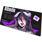 Computer Desk Mat Anime Girl Leather Mouse Pad Kawaii Office Extended Mousepad Gaming Accessories Non-slip HD Printing Carpet