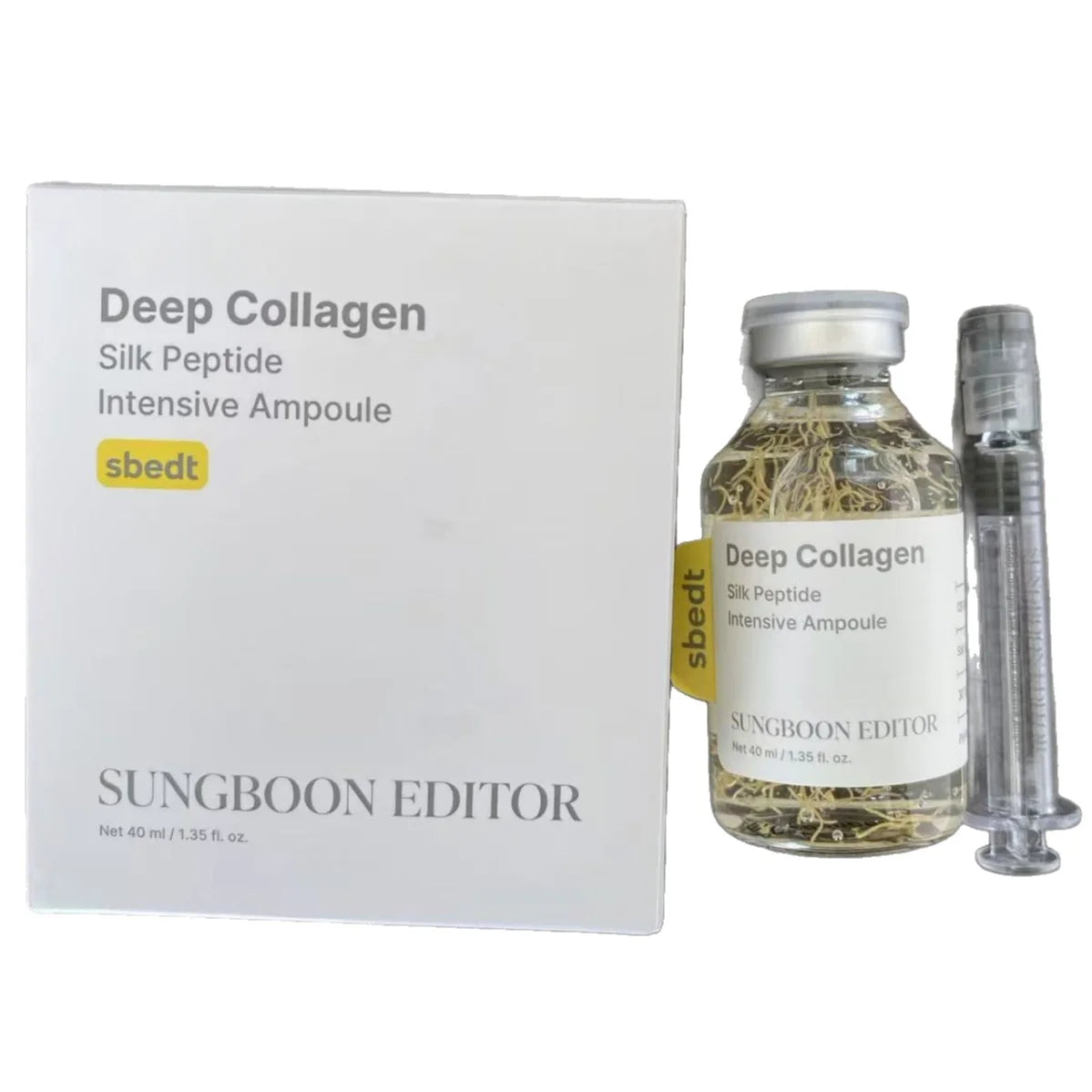 Korean Silk Collagen Peptide Ampoule Serum and Retinol Capsule Cream Set