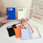 Luxury Skin Feel Frosted Matte Fold Phone Case For iPhone Duo Ultra 18 Fold Hinge Protective Ultra-thin PC Shockproof Hard Cover