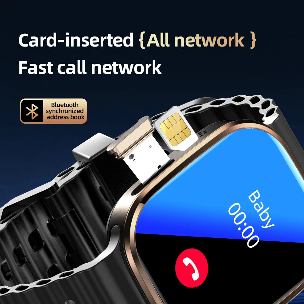 M99 Mini New Package 2.29inch Amoled Smartwatch 5G LTE Android Smart Watch With Rotary Camera GPS WIFI Sim Card Slot 2100Mah