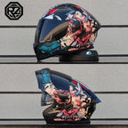 ORZ Personalised Motorcycle Full Face Helmet Men Women Fashion Dual Lens Helmets Motocross Racing Modular Flip Up Casco Moto
