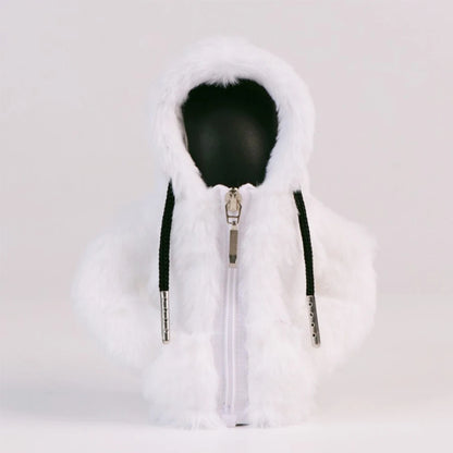 Velvet Hoodie Gear Shift Cover with Zipper