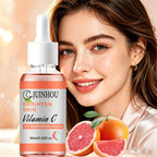 JUINHOU Vitamin C Skin Care Serum Cream Set Brighten Moisturizing Oil-Control Improve Uneven Skin Tone For Dull Skin Daily Care