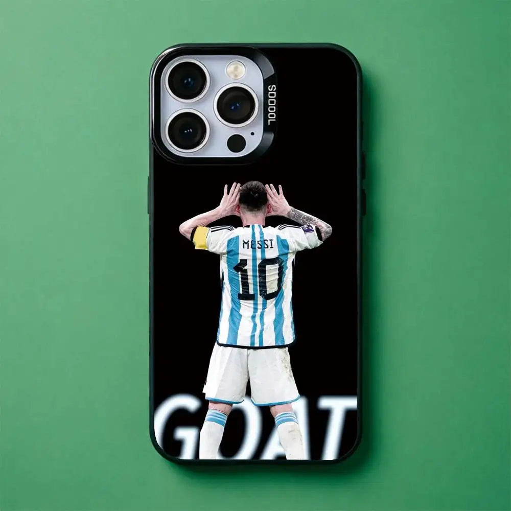 Lionel Messi Football Phone Case for iPhone 17 to 11 Pro Max TPU Cover