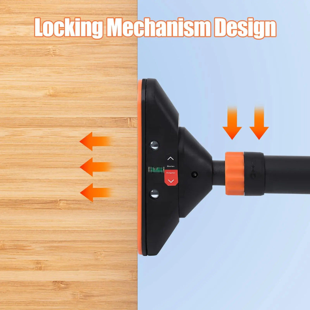 Adjustable Doorway Pull Up Bar with Level Meter – No-Screw Home Gym Chin Up Bar, 440 lbs Max Load, Anti-Slip Grip – Standard Fit