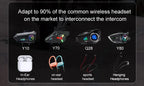 Y20 Pro Motorcycle Helmet Headset Bluetooth 500M Intercom FM Radio Hands-free Call Waterproof Mixing Music Sharing Interphone