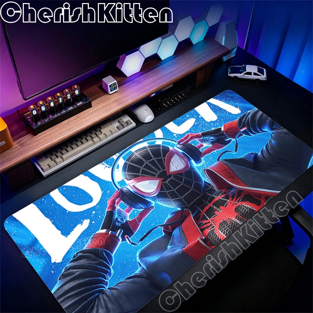 Marvel Spider-Man Mousepad Large Game Mouse Pad Gamer 900x400mm Keyboard Pad Pc Computer Desk Mat Gaming Pads Esports Mouse Mats