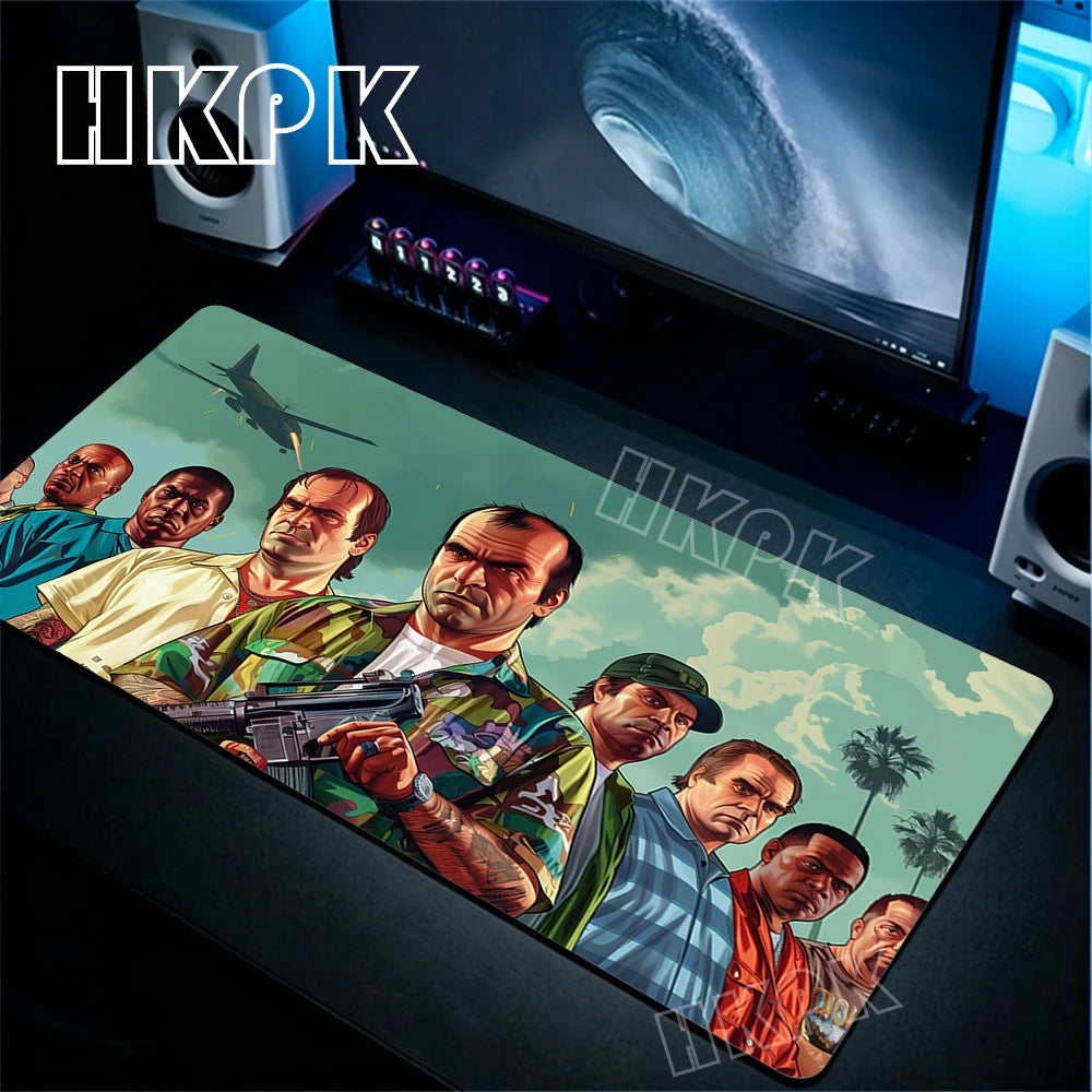 XL Grand Theft Auto GTA Mouse Pad Gamer Computer Office Accessories Mousepad Rubber anti Slip Big Mat Giving Gifts to Boyfriends