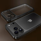 Luxury Plating Matte Ultra Slim Case for iPhone 17 18 16 15 14 13 12 Pro Max Camera Lens Film Protector Frosted Shockproof Case