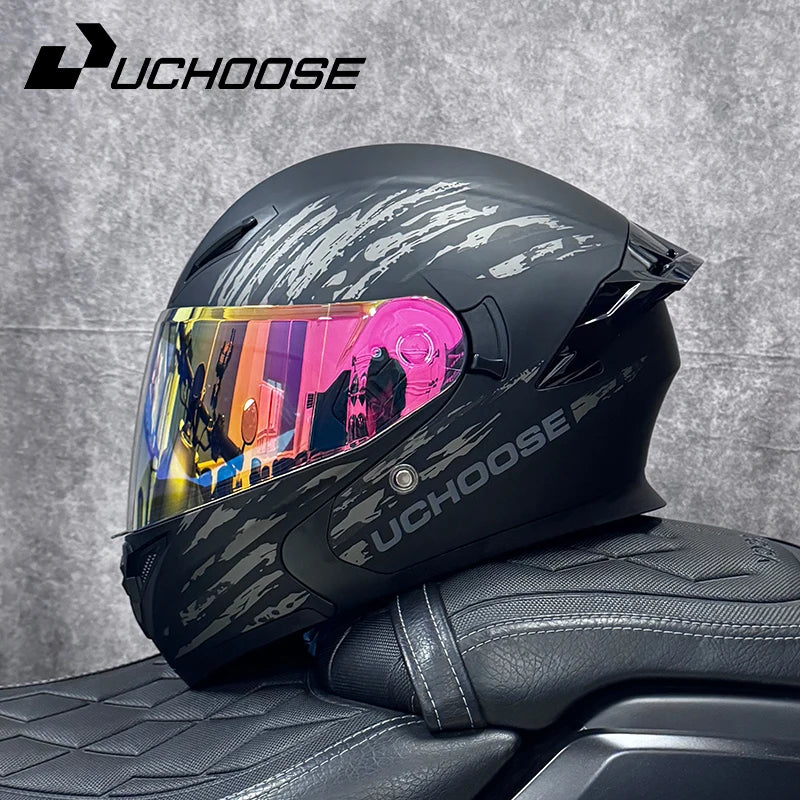 High Quality DOT Motorcycle Helmet Four Seasons Motocross Racing Modular Flip Up Casco Moto Men Women Off Road Helmet Unmasked