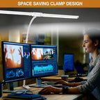 Double Single Head Led Clip Desk Lamp Dimmable Computer Table Lamps Monitor Light Architect Table Lamp for Office Reading Lights