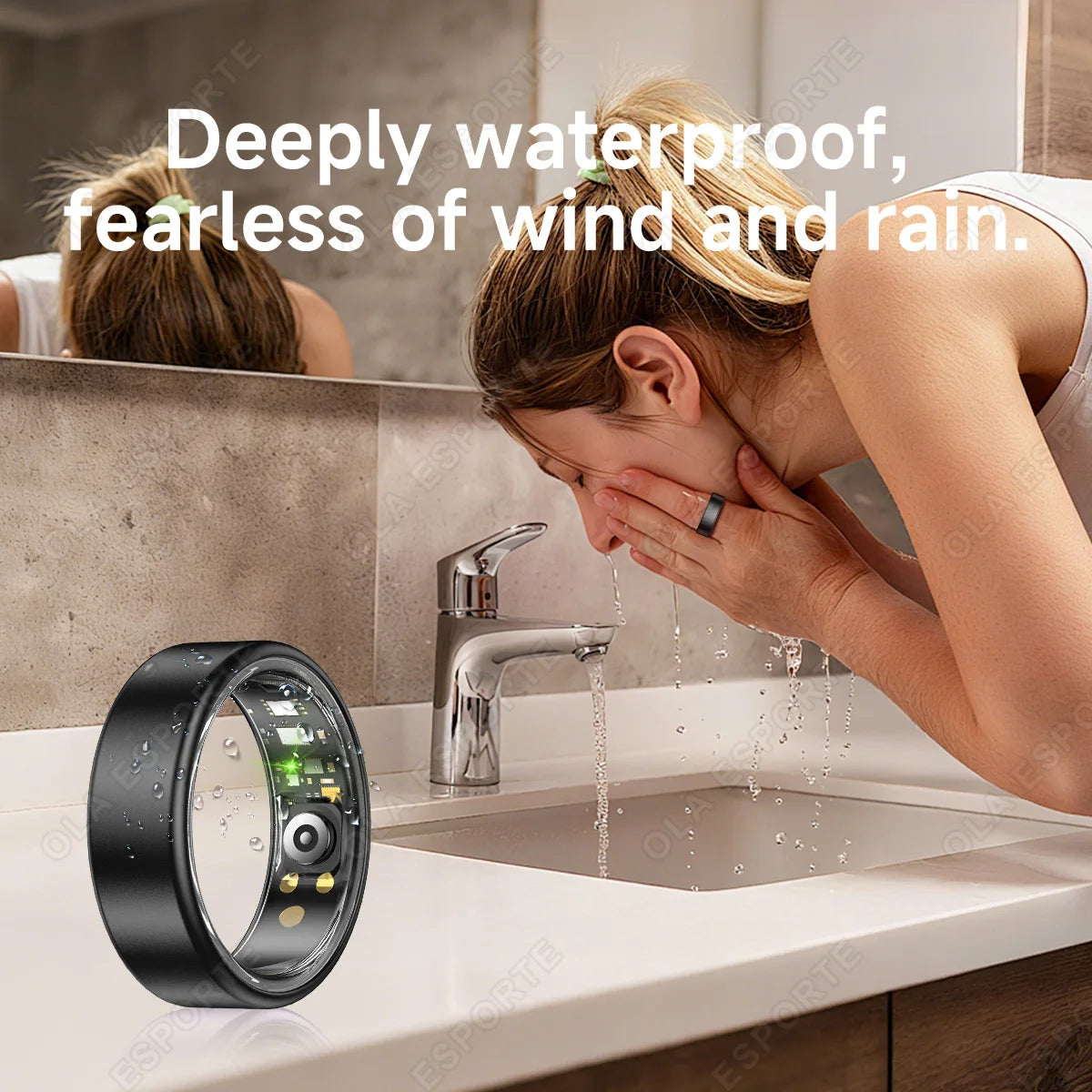 R10 Smart Ring with Charging Case Multi-color Ring Men Women Health Sleep Heart Rate Monitoring IP68 Waterproof Multi-sport Mode