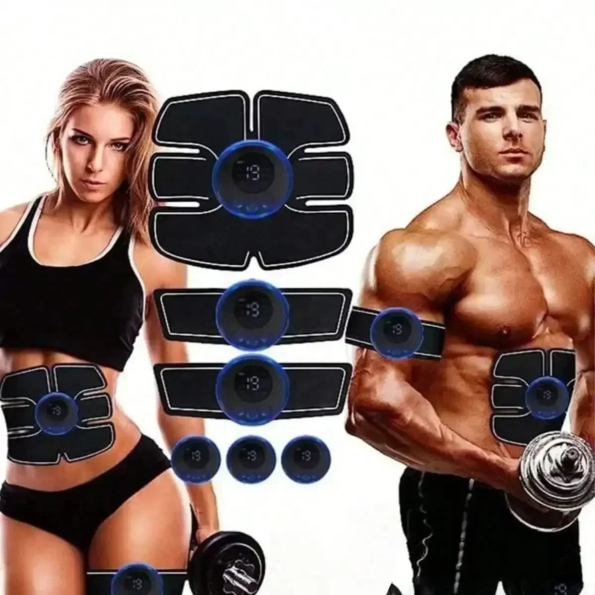 Charging Version/Abs Stimulator, Muscle Toner, Portable Muscle Trainer, Intelligent Wireless Fitness Apparatus For Men Woman