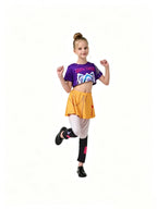 2026Spring Summer Girl Cosplay Singer Fashion Clothes Stage Performance 3PCS Set Children Show Halloween Carnival Party Costume