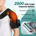 Enlarge Electric Heating Shoulder and Knee Massager 3 Levels Electric Vibration Muscle Relax Belt For Arm Muscle