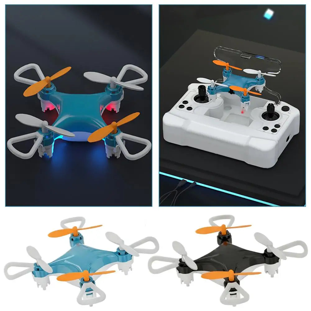 Mini Drone Vuelos Acrobáticos Sencillos Trucos de 360° Volador Amigable, Mini Drone para Niños con LED Mantenimiento de Altura Protección de Hélices para Interiores