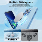 Luxury For Magsafe Wireless Charge Case For Apple iPhone 15 14 13 11 16 17 Pro Max 17 Air Plus Liquid Silicone Shockproof Cover