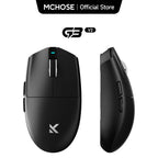 MCHOSE G3 V2 Wireless Gaming Mouse PAW 3395 Sensor Tri-mode 800mAh All-Around Grip Omron Mechanical Switches TTC Silver Wheel