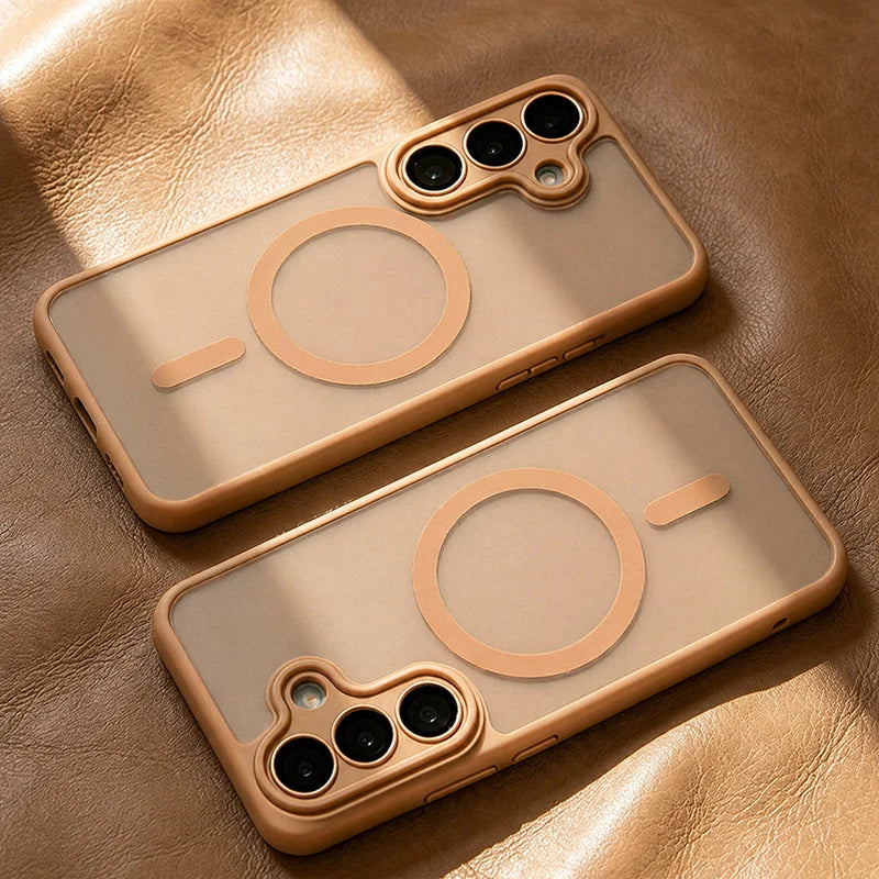 Luxury For Magsafe Magnetic Phone Case For Samsung Galaxy A57 A37 A56 A36 A16 A17 A26 S26 Ultra S25FE S24 Lens Protection Cover