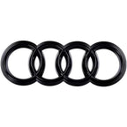 Audi 4 Ring ABS Car Hood Front Bonnet Grill Rear Trunk Emblem Logo Badge Sticker For A3 A4 A5 A6 A7 Q2 Q3 Q5 Q8 TT