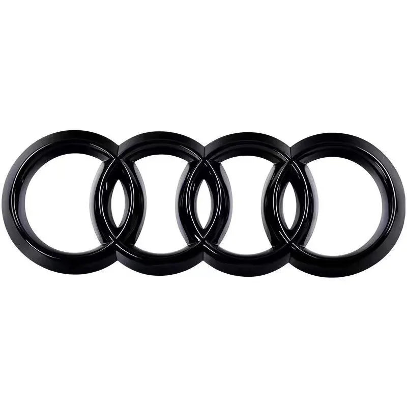 Audi 4 Ring ABS Car Hood Front Bonnet Grill Rear Trunk Emblem Logo Badge Sticker For A3 A4 A5 A6 A7 Q2 Q3 Q5 Q8 TT
