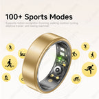 R10 Smart Ring with Charging Case Multi-color Ring Men Women Health Sleep Heart Rate Monitoring IP68 Waterproof Multi-sport Mode