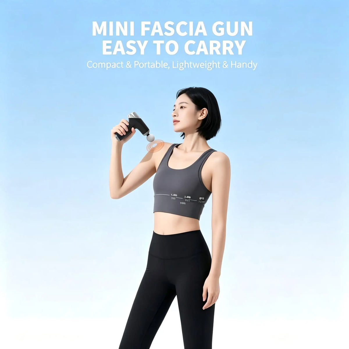 Mini Massage Gun with 4 Replaceable Massage Head Powerful Muscle Massager for Relaxation Deep Tissue Percussion Massage Machine